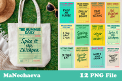 Funny Guest Check Food Puns | Retro Diner PNG Pack Product Image 1