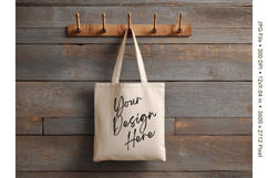 Canvas Tote Bag Mockup Shopping Bag White Natural Blank_12 Product Image 1