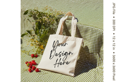 Canvas Tote Bag Mockup Shopping Bag White Natural Blank_123 Product Image 1
