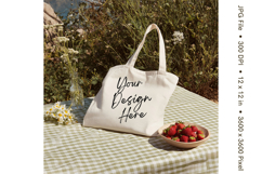 Canvas Tote Bag Mockup Shopping Bag White Natural Blank_125 Product Image 1