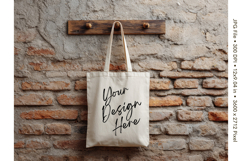 Canvas Tote Bag Mockup Shopping Bag White Natural Blank_13 Product Image 1