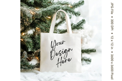 Canvas Tote Bag Mockup Shopping Bag White Natural Blank_133 Product Image 1