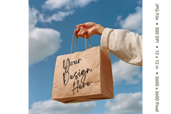 Canvas Tote Bag Mockup Shopping Bag White Natural Blank_136 Product Image 1