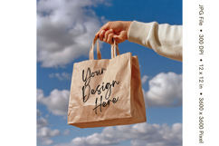 Canvas Tote Bag Mockup Shopping Bag White Natural Blank_137 Product Image 1