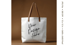 Canvas Tote Bag Mockup Shopping Bag White Natural Blank_14 Product Image 1