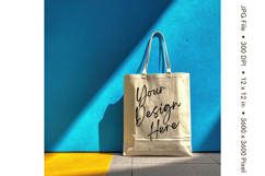 Canvas Tote Bag Mockup Shopping Bag White Natural Blank_140 Product Image 1