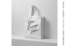 Canvas Tote Bag Mockup Shopping Bag White Natural Blank_148 Product Image 1