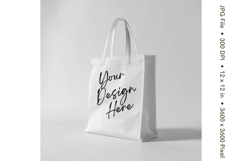 Canvas Tote Bag Mockup Shopping Bag White Natural Blank_149 Product Image 1