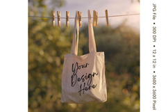 Canvas Tote Bag Mockup Shopping Bag White Natural Blank_152 Product Image 1