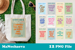 Funny Quote Sublimation | Trendy Guest Check PNG Bundle Product Image 1