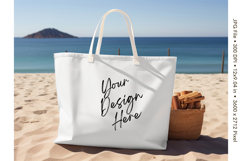 Canvas Tote Bag Mockup Shopping Bag White Natural Blank_20 Product Image 1