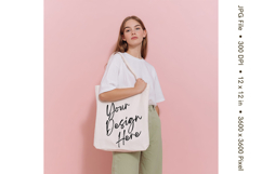 Canvas Tote Bag Mockup Shopping Bag White Natural Blank_30 Product Image 1