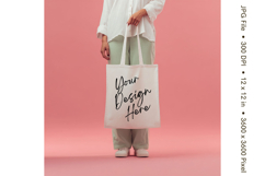 Canvas Tote Bag Mockup Shopping Bag White Natural Blank_31 Product Image 1