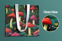 Mushroom Garden Seamless Pattern Digital Papers Product Image 4