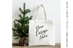 Canvas Tote Bag Mockup Shopping Bag White Natural Blank_41 Product Image 1