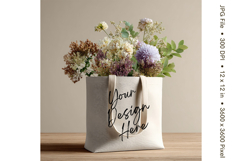 Canvas Tote Bag Mockup Shopping Bag White Natural Blank_5 Product Image 1