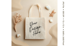 Canvas Tote Bag Mockup Shopping Bag White Natural Blank_52 Product Image 1