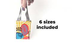 Tote Bag for Plush Toys and Dolls ITH Applique Embroidery