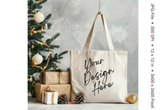 Canvas Tote Bag Mockup Shopping Bag White Natural Blank_70 Product Image 1