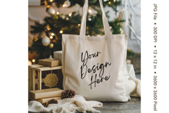 Canvas Tote Bag Mockup Shopping Bag White Natural Blank_73 Product Image 1