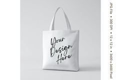 Canvas Tote Bag Mockup Shopping Bag White Natural Blank_76 Product Image 1