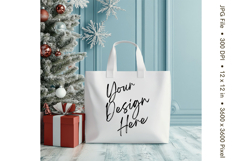 Canvas Tote Bag Mockup Shopping Bag White Natural Blank_78 Product Image 1