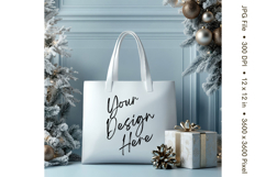 Canvas Tote Bag Mockup Shopping Bag White Natural Blank_80 Product Image 1