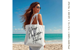 Canvas Tote Bag Mockup Shopping Bag White Natural Blank_82 Product Image 1