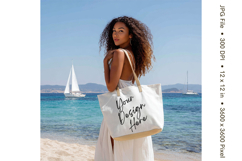 Canvas Tote Bag Mockup Shopping Bag White Natural Blank_83 Product Image 1