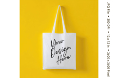 Canvas Tote Bag Mockup Shopping Bag White Natural Blank_93 Product Image 1