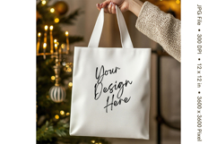 Canvas Tote Bag Mockup Shopping Bag White Natural Blank_94 Product Image 1