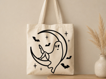 Ghost Halloween SVG, Ghost Moon SVG, Sexy Funny Ghost PNG Product Image 4