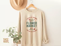 Flower Market SVG cut file - Retro summer farmers market svg Product Image 3