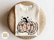 Oh hey pumpkin PNG file for sublimation - boho halloween Product Image 2