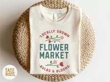 Flower Market SVG cut file - Retro summer farmers market svg Product Image 2