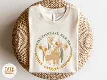 Cottontail farms retro PNG for sublimation - Easter bunny Product Image 2