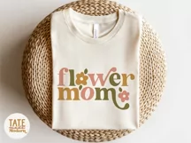 Flower mom SVG cut file - Retro summer floral mama svg Product Image 2