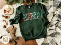 Merry Christmas Retro SVG cut file - Christmas shirt svg Product Image 3