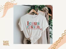 Jesus is the reason for the season SVG cut file - Retro svg Product Image 2
