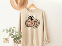Oh hey pumpkin PNG file for sublimation - boho halloween Product Image 3
