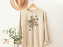 Strong and soft as a mother - floral PNG for sublimation Product Image 3
