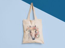 Horse&#039;s Head With Flowers Sublimation Design Product Image 8