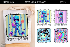 Neon Iridescent Halloween Trendy Candy Tote Bag Sublimation Product Image 1