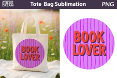 Funny Book Quotes Tote Bag | Book Lover Sublimation Product Image 1
