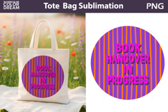 Funny Book Quotes Tote Bag | Book Lover Sublimation Product Image 1
