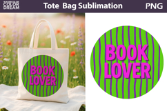 Funny Book Quotes Tote Bag | Book Lover Sublimation Product Image 1