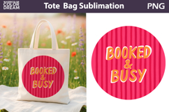 Funny Book Quotes Tote Bag | Book Lover Sublimation Product Image 1