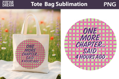 Funny Book Quotes Tote Bag | Book Lover Sublimation Product Image 1