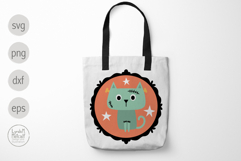 Frankenstein Svg, Halloween Cat Svg, Halloween Layered Svg Product Image 5