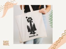 Sequoia CA SVG cut file - Retro national park SVG Product Image 3